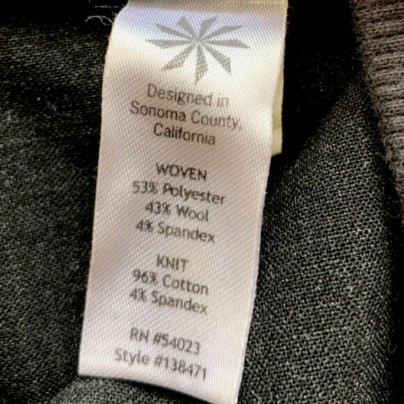 Athleta Wool City Joggers Black-Heather Sz 0 #35C - Picture 10 of 11